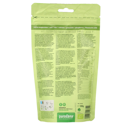 Purasana Barley Grass Powder Organic 200g - €19.73 - eco-winkel.nl
