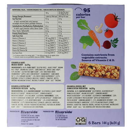 Made Good Granola bar mixed berries 24 gram organic 6 pieces - €2.93 - eco-winkel.nl
