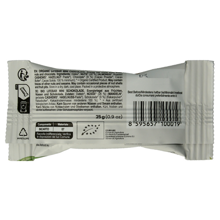 Lifefood Lifebar chocolate mini organic 25 grams - €1.00 - eco-winkel.nl