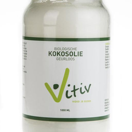 Vitiv Coconut Oil Odorless Organic 500 Milliliters - €7.26 - eco-winkel.nl