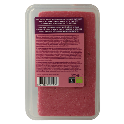 Your Organic Nature Kokosbrood bosvruchten bio 225 Gram