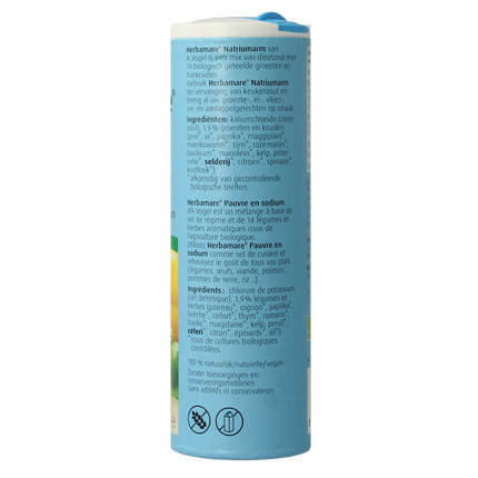A Vogel Herbamare Diet Salt Low Sodium Organic 125 Gram - €3.68 - eco-winkel.nl