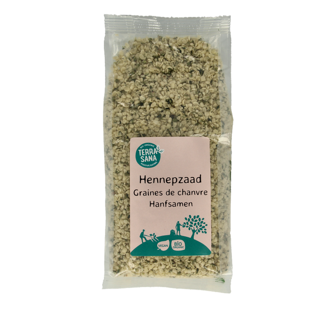 TerraSana RAW Hemp Seeds Shelled Organic 250 Grams - €5.95 - eco-winkel.nl