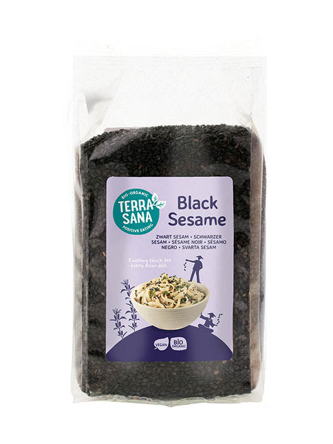 TerraSana Black Sesame Seeds Unpeeled Organic 175 Grams - €2.50 - eco-winkel.nl