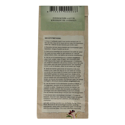 Peuleschil Red Cabbage Seed Organic 130 Gram - €8.74 - eco-winkel.nl