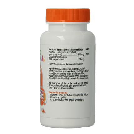 VitOrtho Vitamine C 250mg met 25mg bioflavonoiden 60 Kauwtabletten