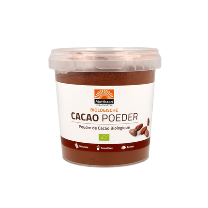 Mattisson Cacao poeder bio 300 Gram - €9.95 - eco-winkel.nl