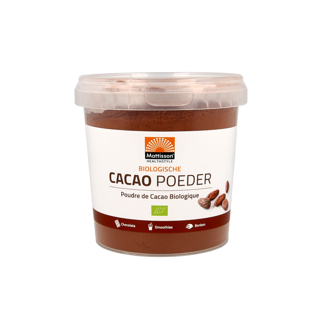 Mattisson Cacao poeder bio 300 Gram - €9.95 - eco-winkel.nl