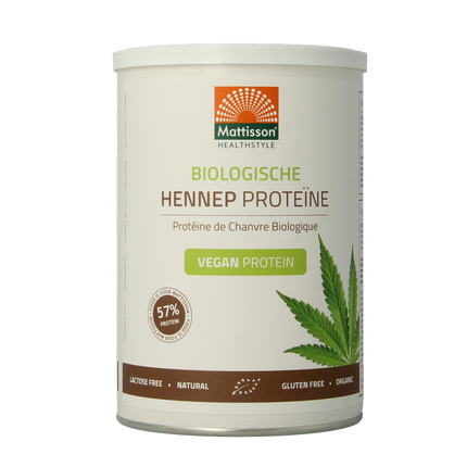 Mattisson Vegan Hemp Protein 50% Organic 400 Grams - €13.27 - eco-winkel.nl