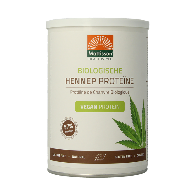 Mattisson Vegan Hemp Protein 50% Organic 400 Grams - €13.27 - eco-winkel.nl