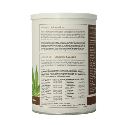 Mattisson Vegan Hemp Protein 50% Organic 400 Grams - €13.27 - eco-winkel.nl