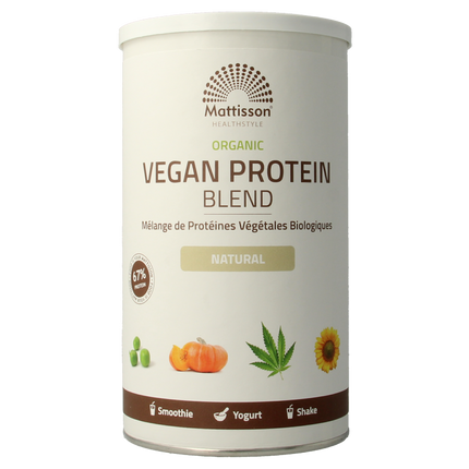 Mattisson Organic vegan protein blend 67% bio 400 Gram - €15.54 - eco-winkel.nl