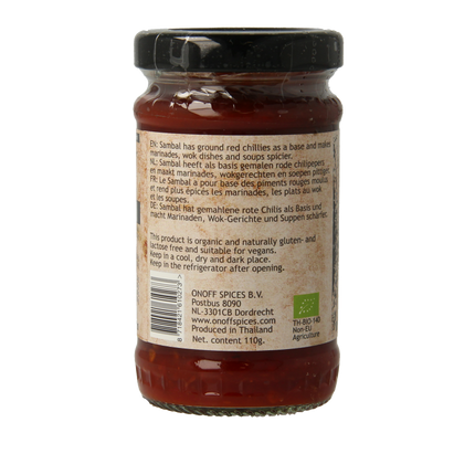 Onoff Sambal oelek bio 110 Gram - €3.17 - eco-winkel.nl