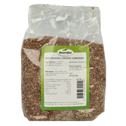 Bountiful Flaxseed Broken Organic 400 Grams - €3.49 - eco-winkel.nl