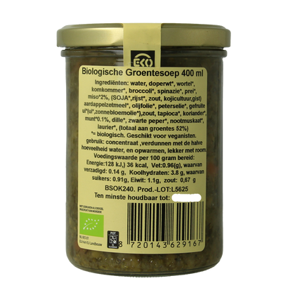Kleinstesoepfabriek Groentesoep met munt en miso bio 400 Milliliter - €4.51 - eco-winkel.nl