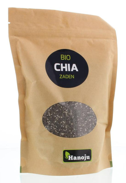 Hanoju Chia Seed Paper Bag Organic 500 Grams - €8.77 - eco-winkel.nl