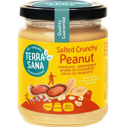 TerraSana Crunchy Peanut Butter with Sea Salt Organic 250 Grams - €2.92 - eco-winkel.nl
