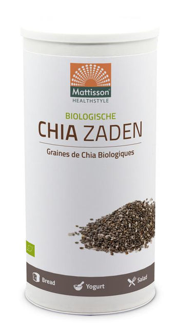 Mattisson Absolute Chia Seeds Raw Organic 1 Kilogram - €10.92 - eco-winkel.nl