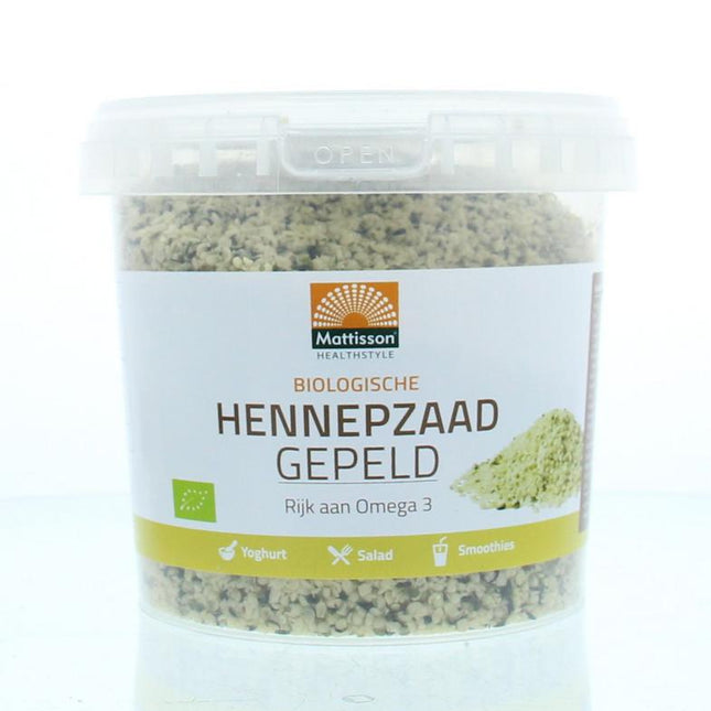 Mattisson Absolute hemp seeds hulled hemp seeds organic 500 grams - €9.47 - eco-winkel.nl