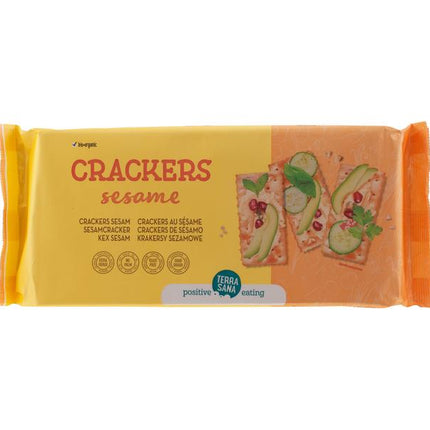 TerraSana Crackers sesame organic 300 grams - €3.37 - eco-winkel.nl