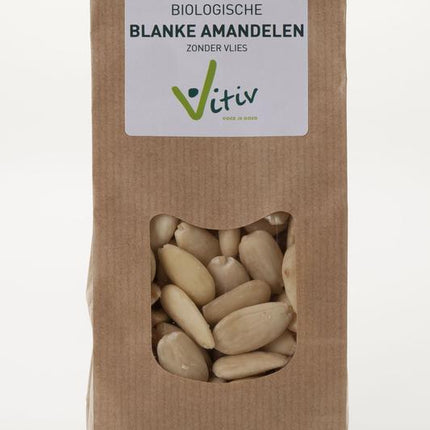 Vitiv Almonds without skin organic 250 grams - €7.65 - eco-winkel.nl