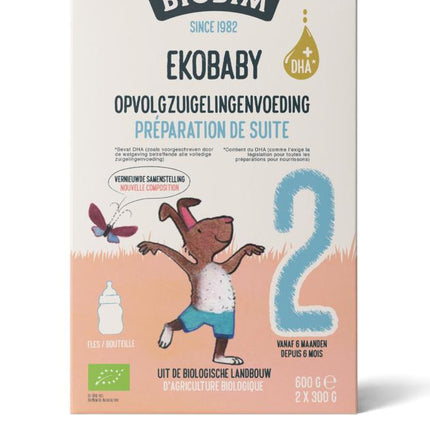 Biobim Ekobaby 2 opvolg zuigelingenvoeding 6+ maanden bio 600 Gram
