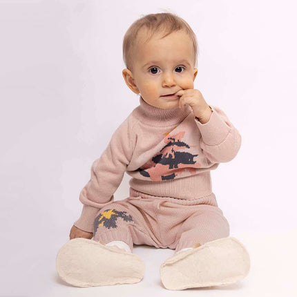 Baby Kersttrui in Roze