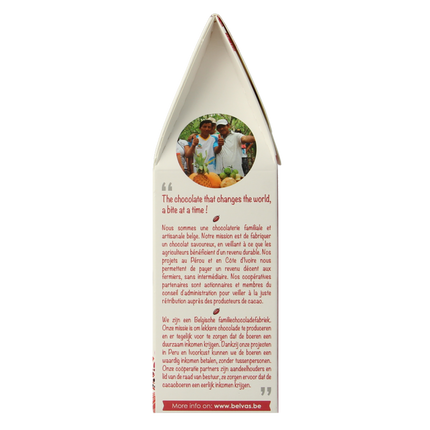 Belvas Choco hart hazelnoot praline bio 100 Gram