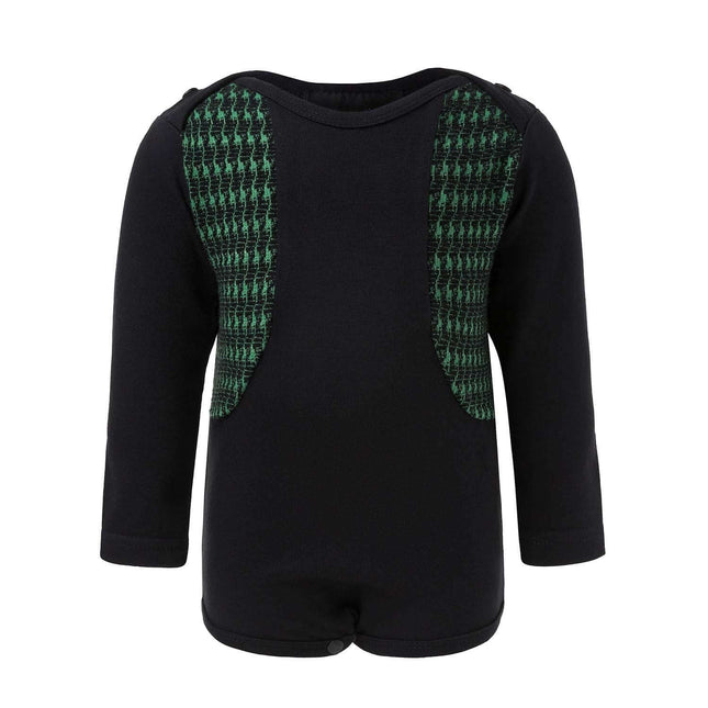 Black Onesie with Green Elements - €35.95 - eco-winkel.nl