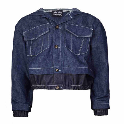 Boys and Girls Denim Jacket with Hood - €295.95 - eco-winkel.nl