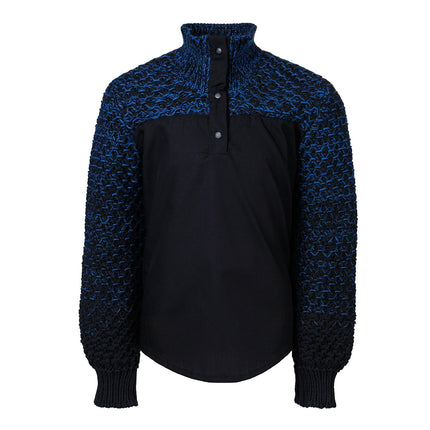 Black Shirt with Knitwear - Organic Cotton - €45.95 - eco-winkel.nl