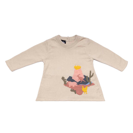 Beige Knitted Dress for Baby - €125.95 - eco-winkel.nl