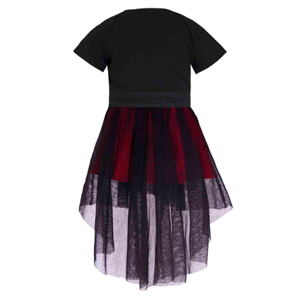 Baby Black Dress with Red Underskirt and Tulle - €80.95 - eco-winkel.nl