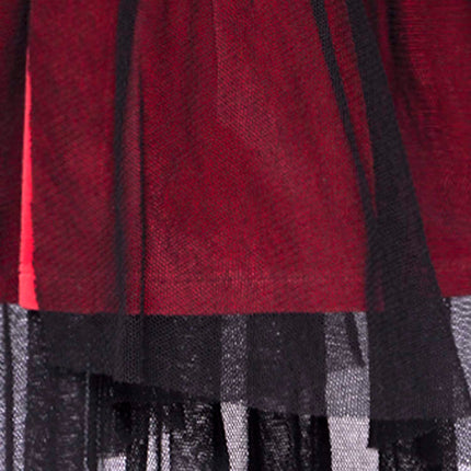 Baby Black Dress with Red Underskirt and Tulle - €80.95 - eco-winkel.nl