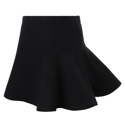 Black Mini Skirt with Floral Embroidery - €30.95 - eco-winkel.nl
