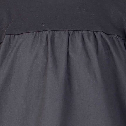 Girls Cotton Black Shirt Dress - €180.95 - eco-winkel.nl