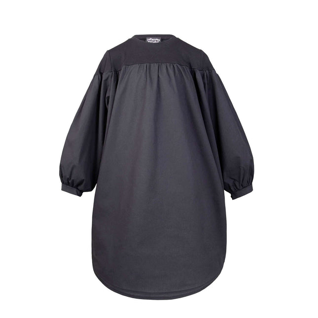 Girls Cotton Black Shirt Dress - €180.95 - eco-winkel.nl