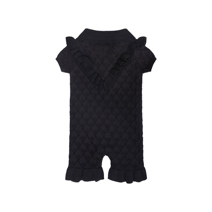 Black Baby Knitted Onesie - €82.95 - eco-winkel.nl