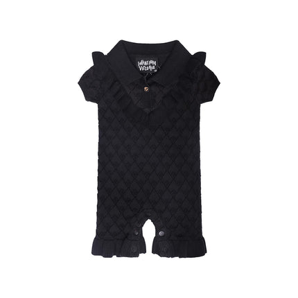 Black Baby Knitted Onesie - €82.95 - eco-winkel.nl