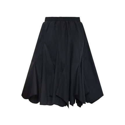 Zero Waste Black Flare Skirt - €150.95 - eco-winkel.nl
