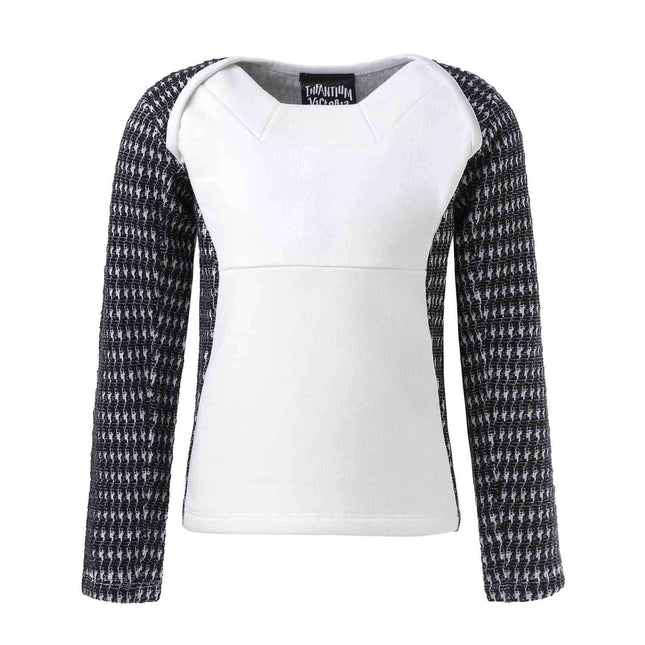 Black and White Lonsleeve Top - €75.95 - eco-winkel.nl