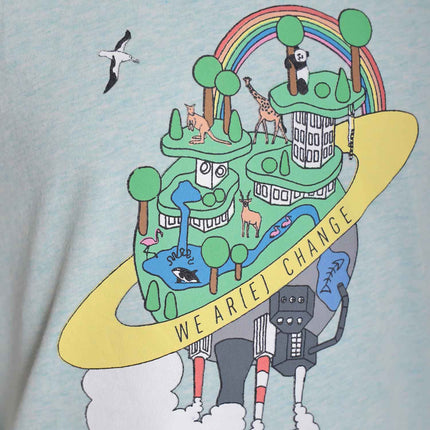 Earth Day T Shirt for Kids in Mint Green - €35.95 - eco-winkel.nl