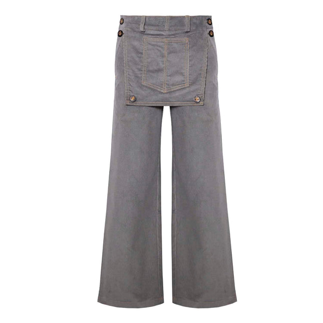 Kids Grey Velvet Pants - €150.95 - eco-winkel.nl