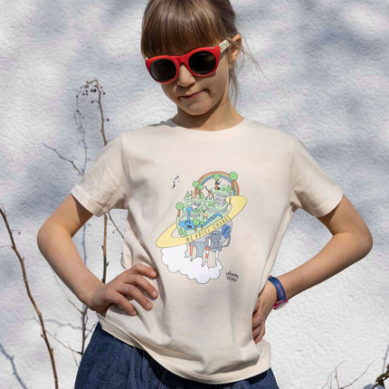 Graphic T Shirts for Boys and Girls - Earth Day Print - €35.95 - eco-winkel.nl