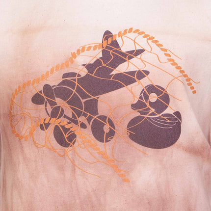 Artisanal T-Shirt Naturally Dyed with Organic Red Onion - €35.95 - eco-winkel.nl