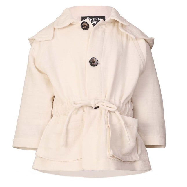 White Baby Jacket with Hood - €175.95 - eco-winkel.nl