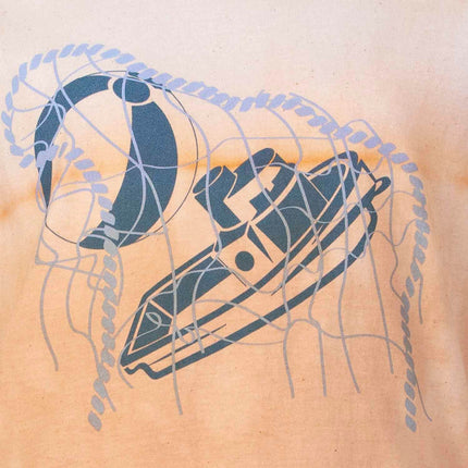 Artisanal T-Shirt Naturally Dyed with Organic Yellow Onion Peels - €35.95 - eco-winkel.nl