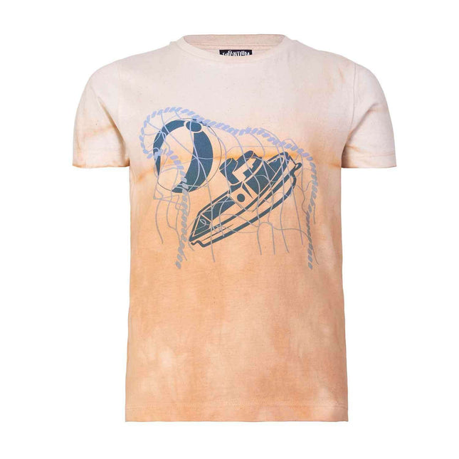 Artisanal T-Shirt Naturally Dyed with Organic Yellow Onion Peels - €35.95 - eco-winkel.nl