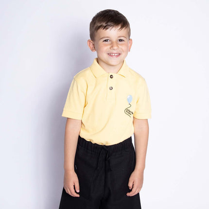 Yellow Polo Shirt For Kids - €30.95 - eco-winkel.nl