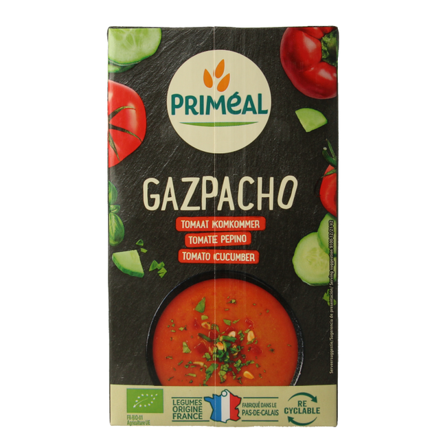 Primeal Gaspacho tomaat komkommer bio 1 Liter